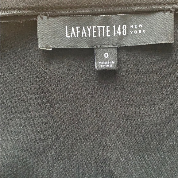 Black Lafayette tunic with vegan front and cuff - Picture 4 of 4